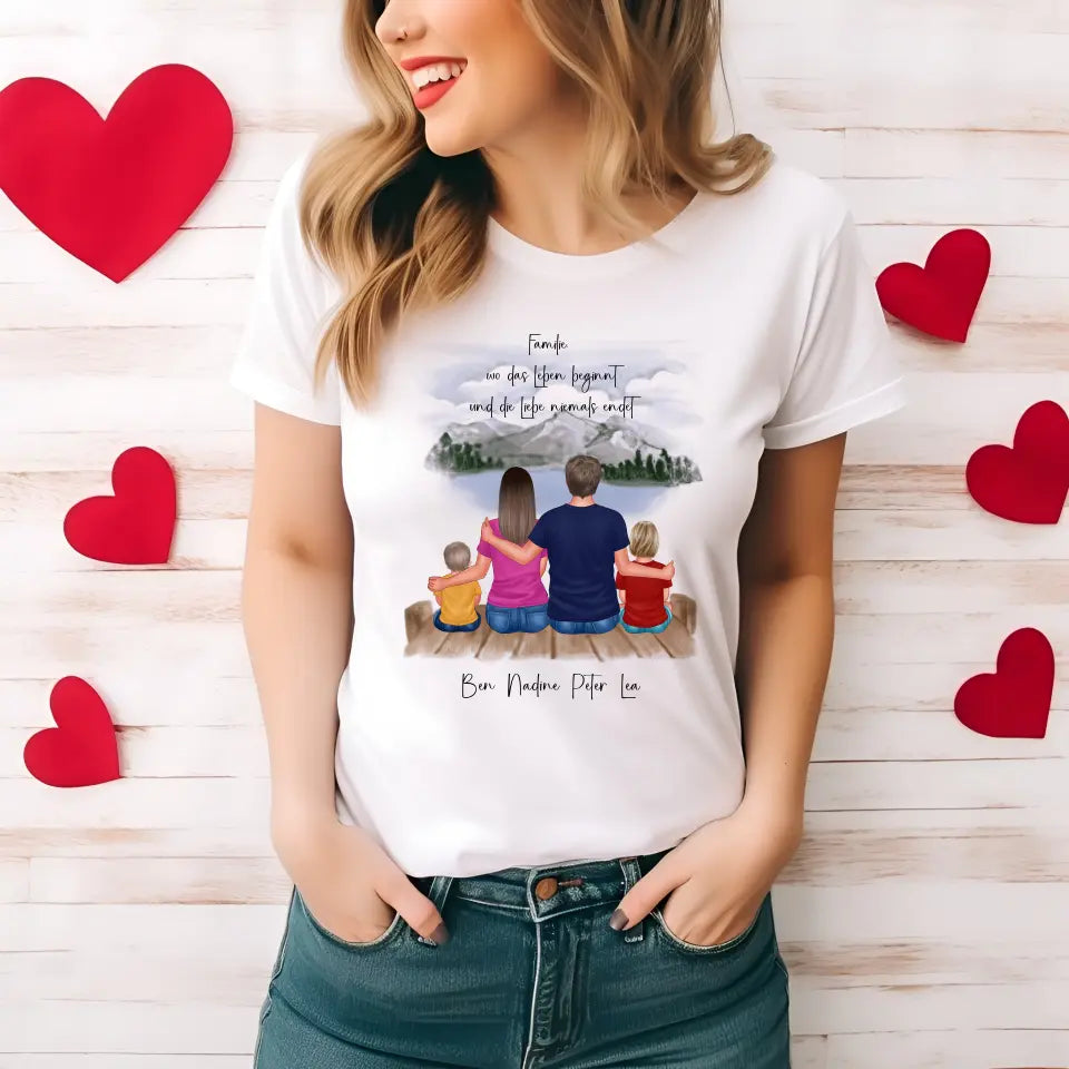 Familien 3-5 Personen T-Shirt
