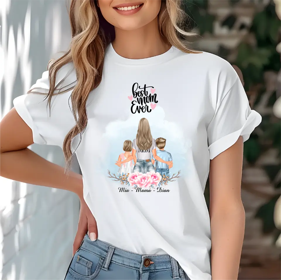 Mama mit 1-2 Kindern T-Shirt