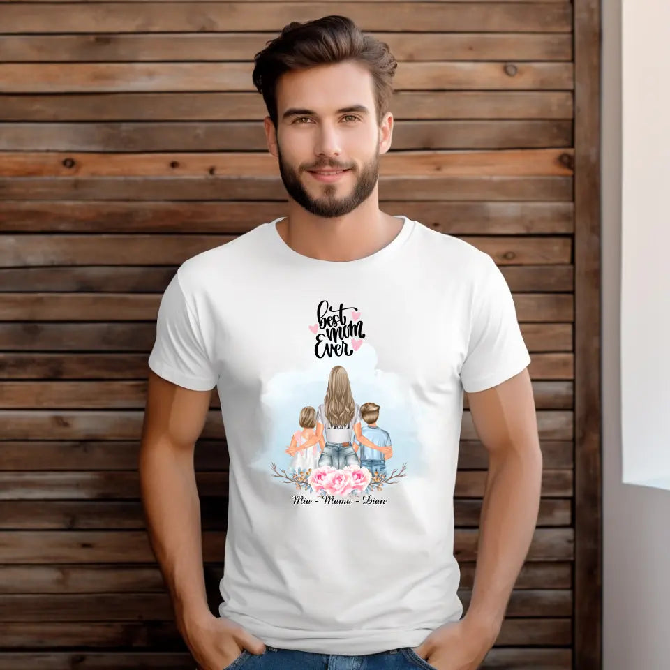 Mama mit 1-2 Kindern T-Shirt
