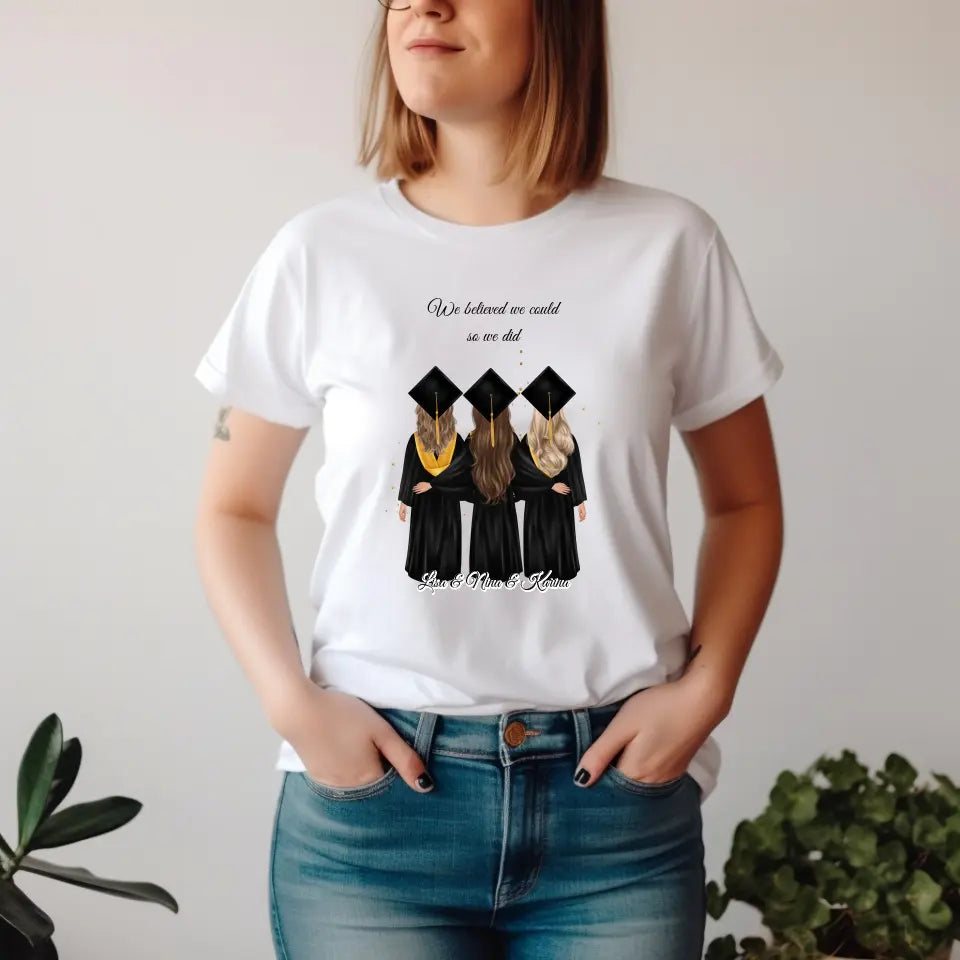 2-4 Freundinnen Abschluss T-Shirt
