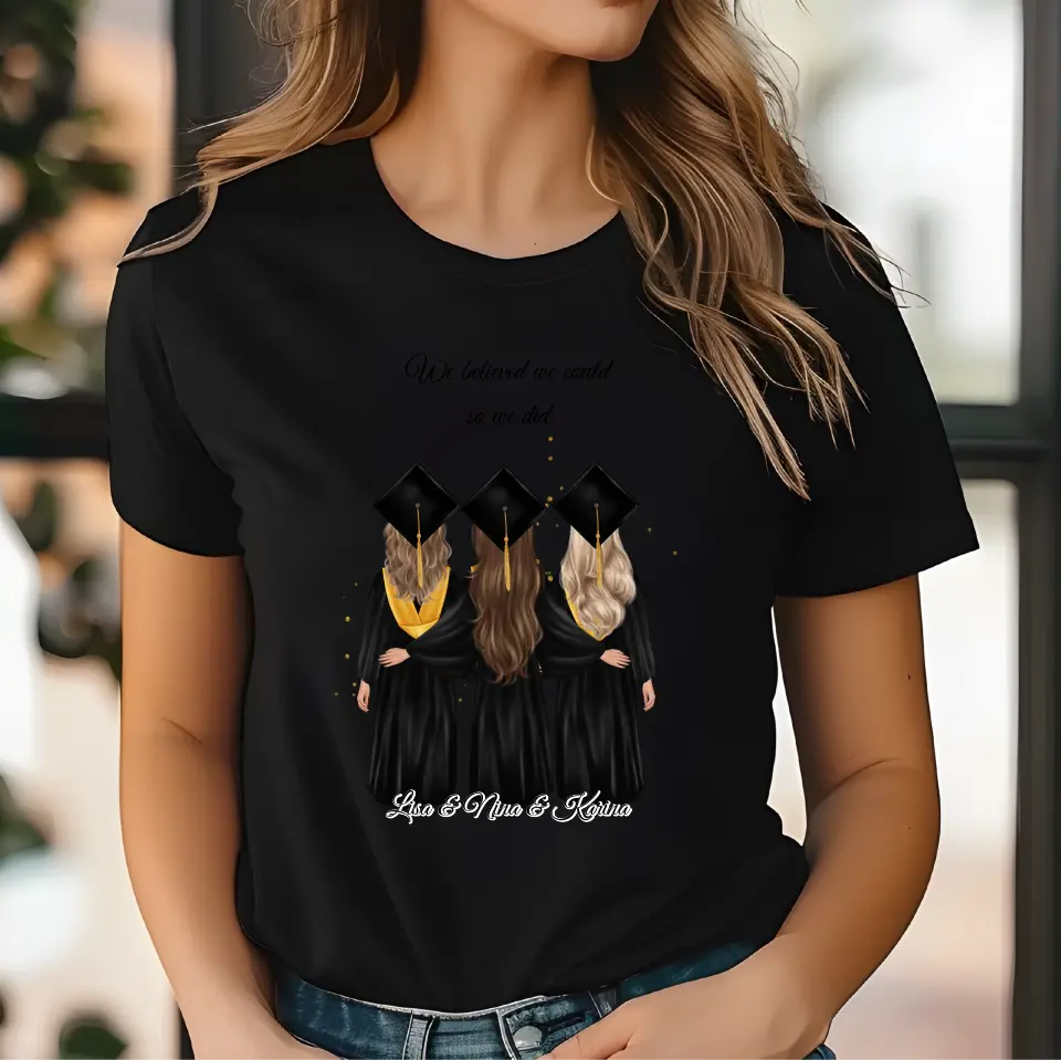 2-4 Freundinnen Abschluss T-Shirt