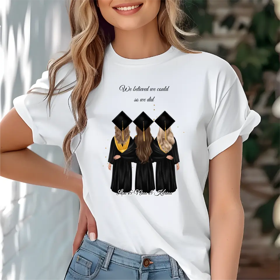 2-4 Freundinnen Abschluss T-Shirt