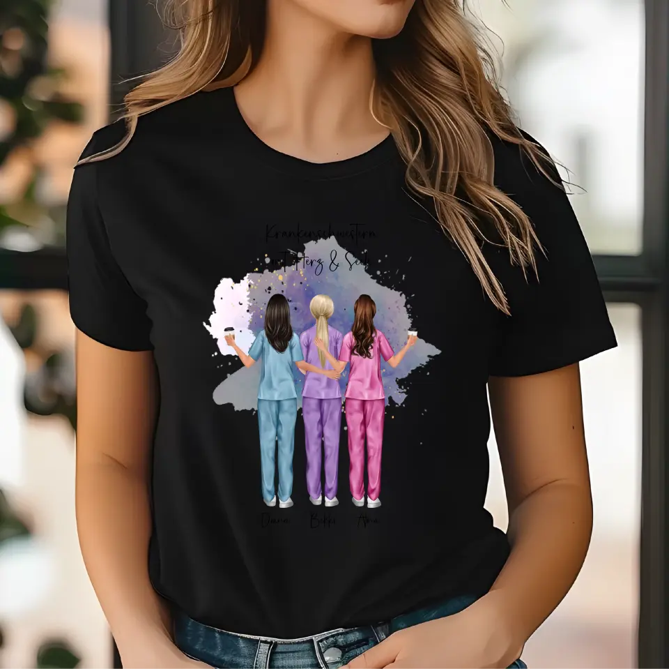 3-5 Krankenschwestern T-Shirt
