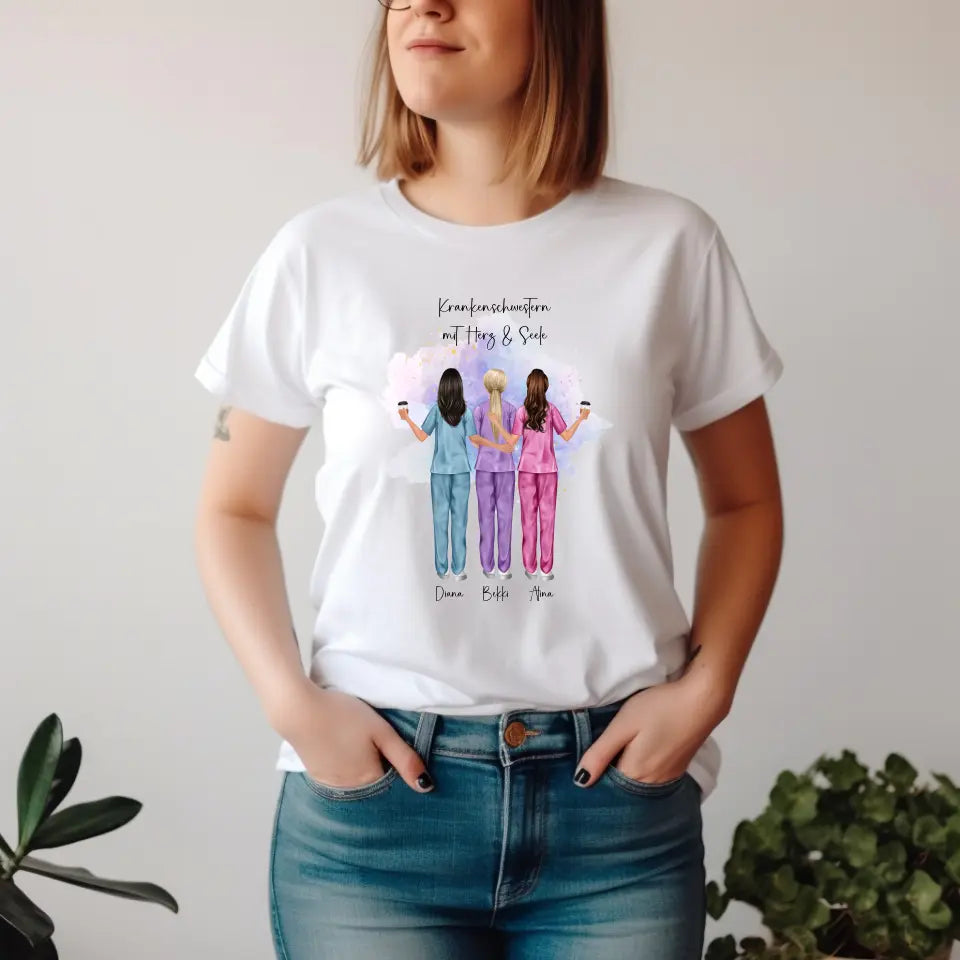 3-5 Krankenschwestern T-Shirt