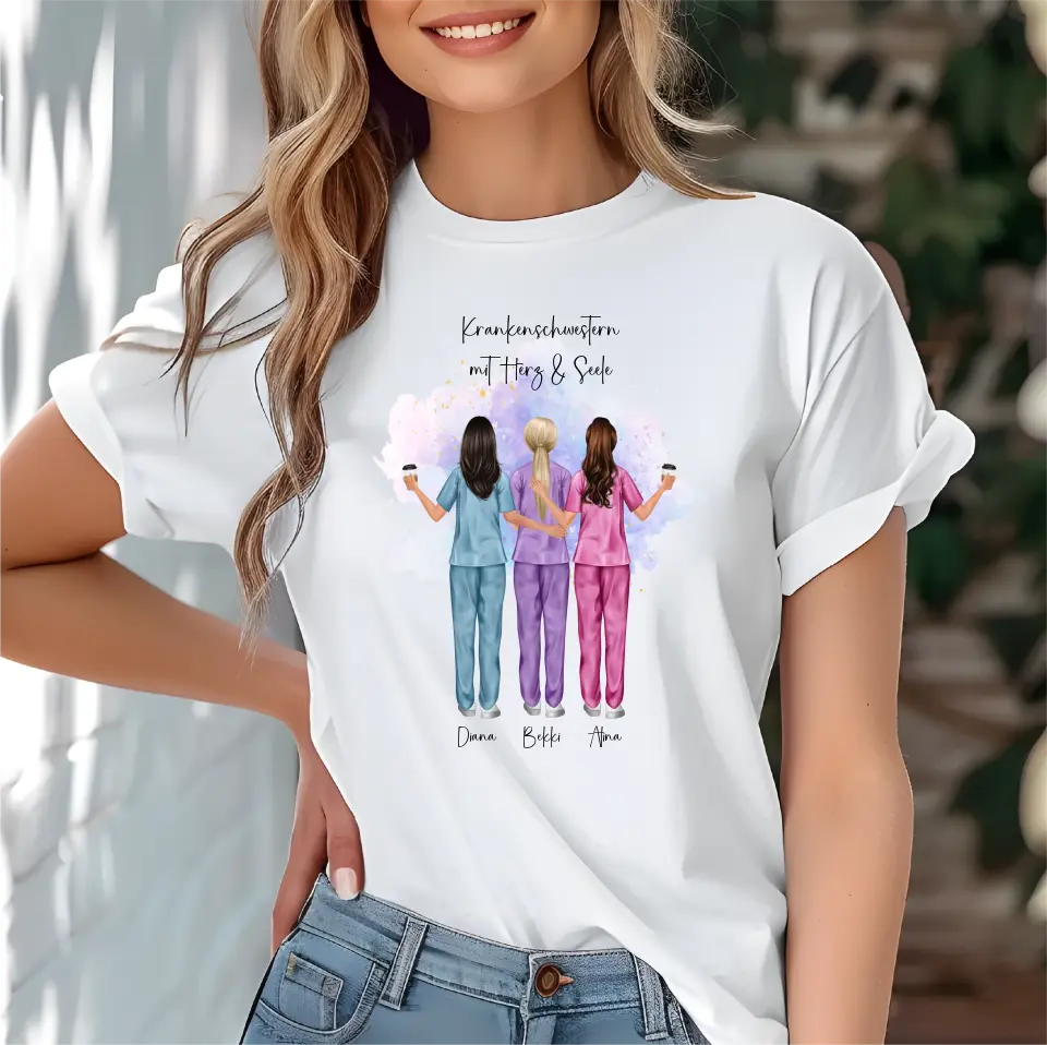3-5 Krankenschwestern T-Shirt