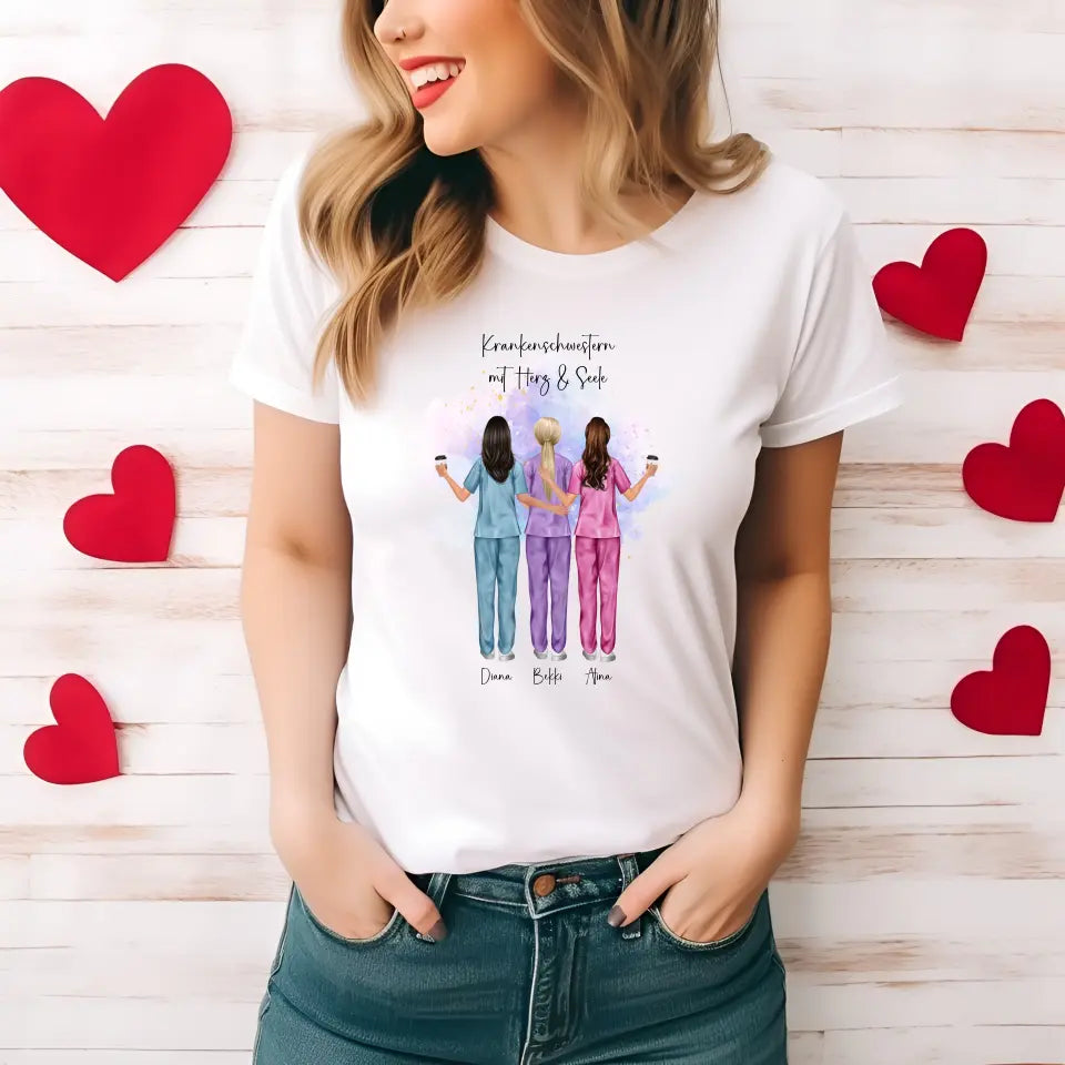 3-5 Krankenschwestern T-Shirt