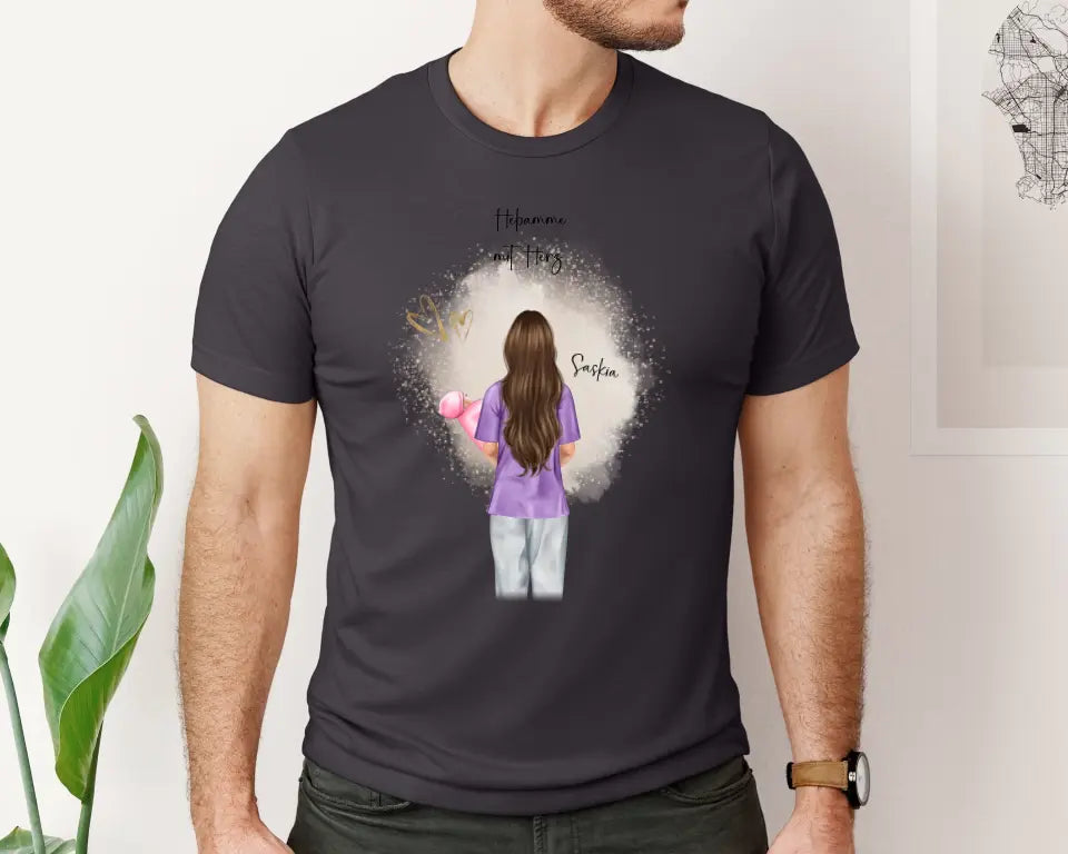 Personalisierte Hebamme T-Shirt