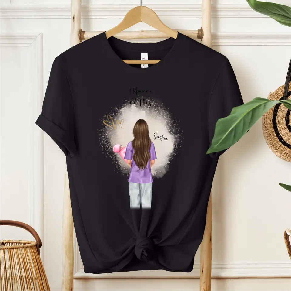 Personalisierte Hebamme T-Shirt