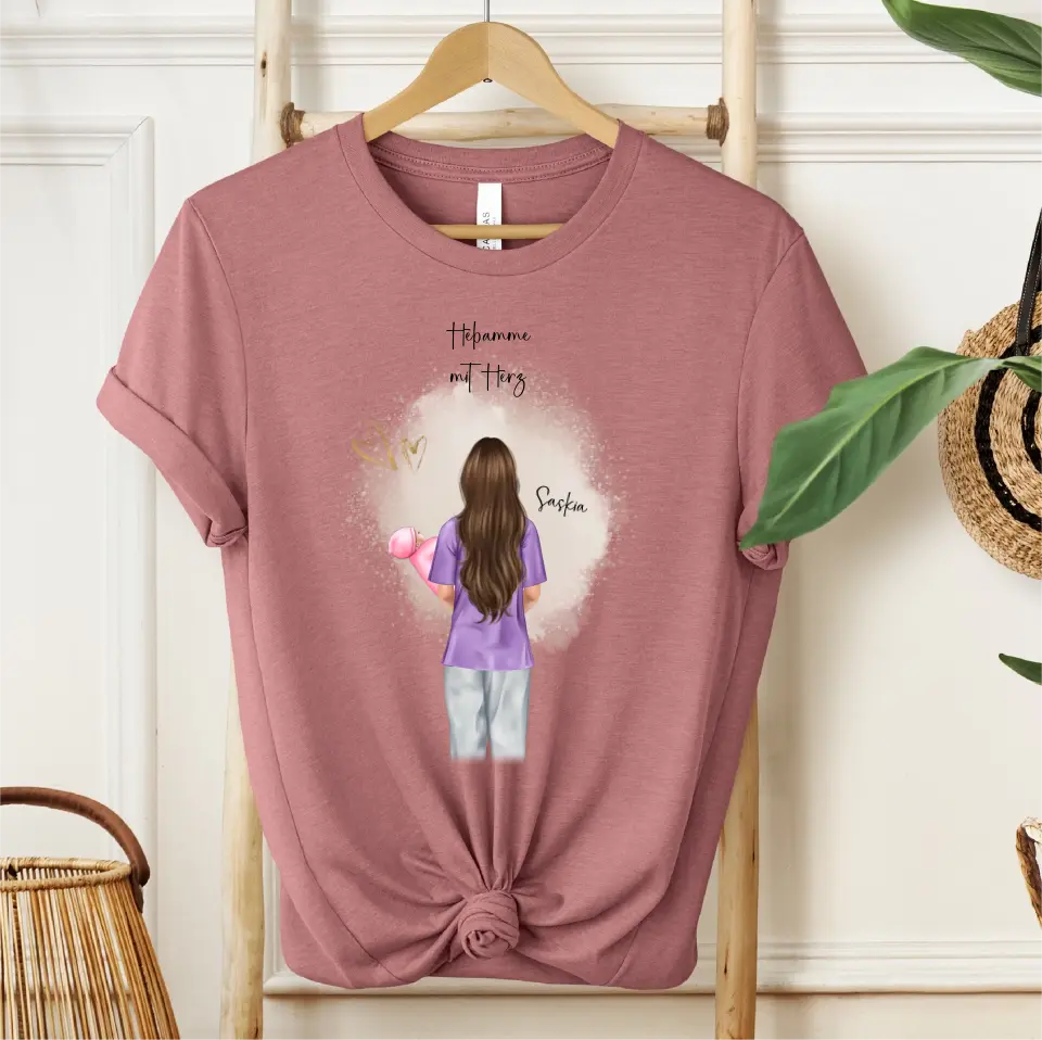 Personalisierte Hebamme T-Shirt
