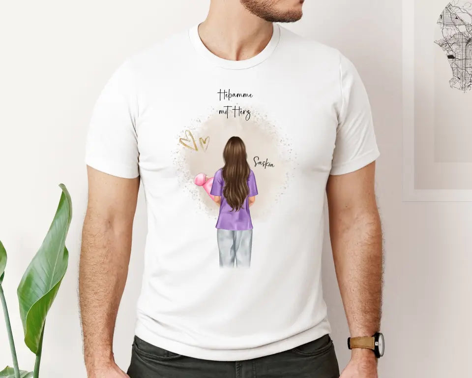 Personalisierte Hebamme T-Shirt