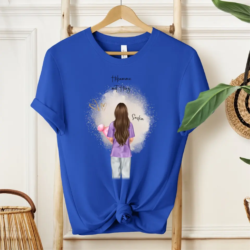Personalisierte Hebamme T-Shirt