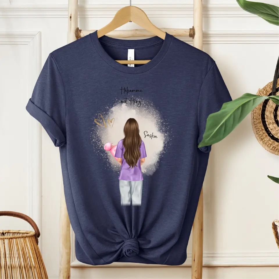 Personalisierte Hebamme T-Shirt