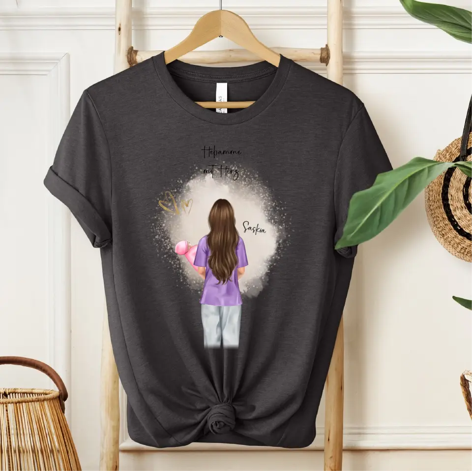 Personalisierte Hebamme T-Shirt