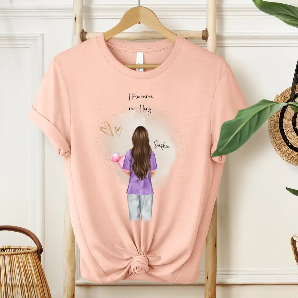 Personalisierte Hebamme T-Shirt