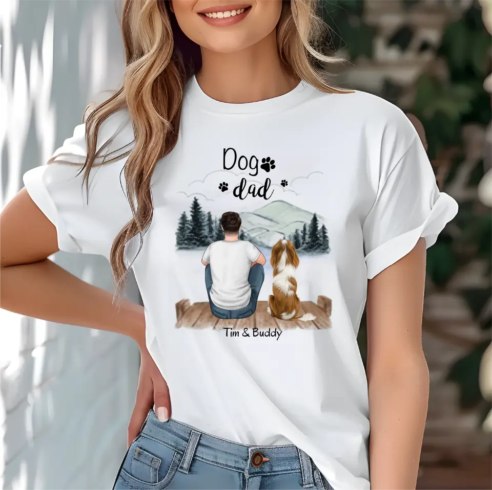 Herrchen/Frauchen mit Haustier T-Shirt