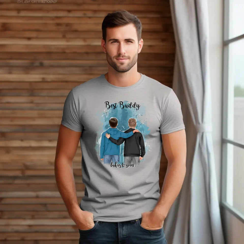 2 Freunde/Brüder T-Shirt