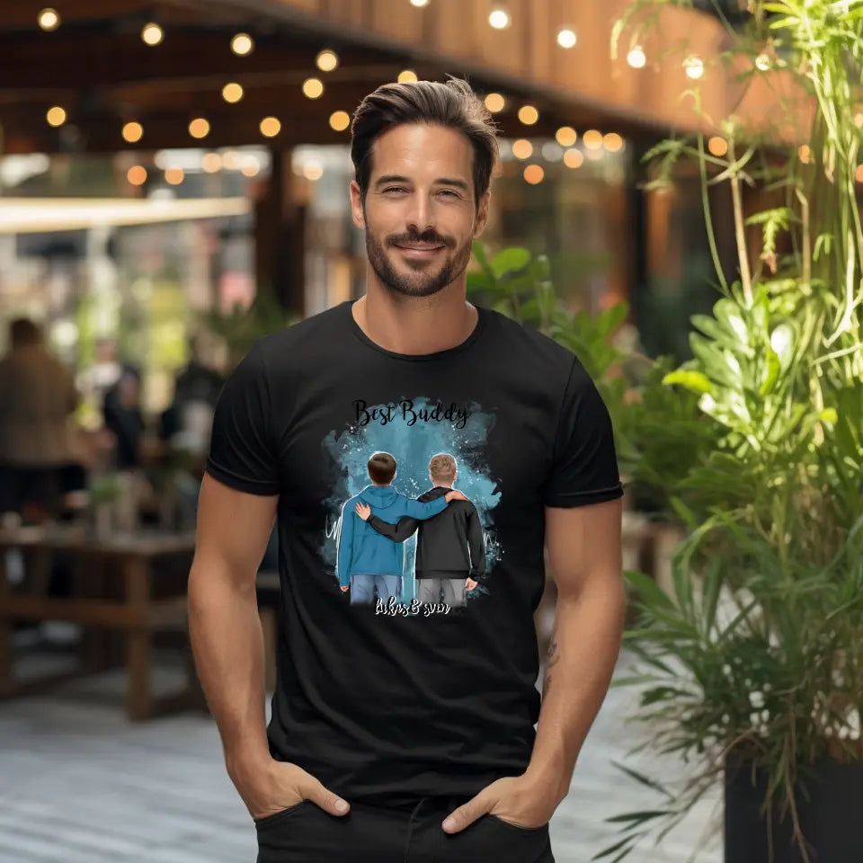 2 Freunde/Brüder T-Shirt