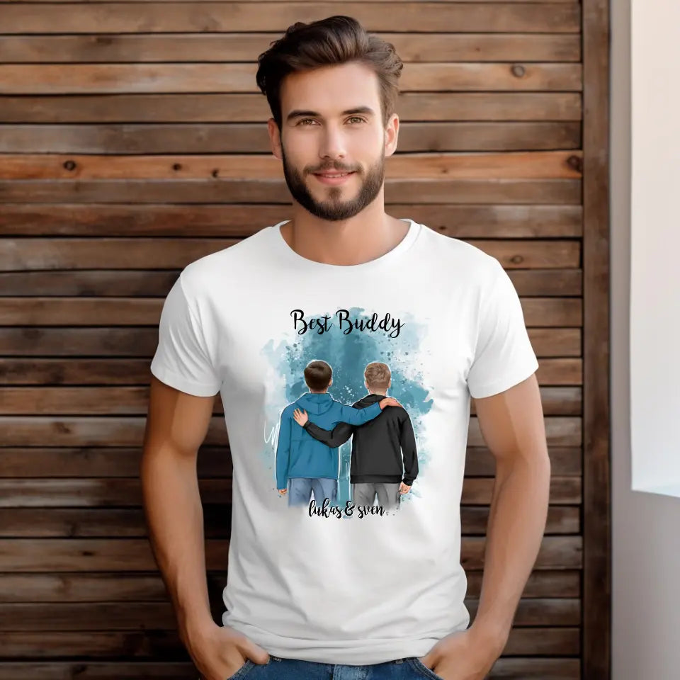 2 Freunde/Brüder T-Shirt