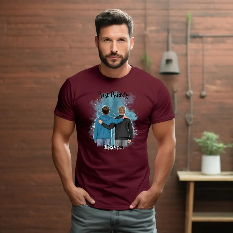 2 Freunde/Brüder T-Shirt