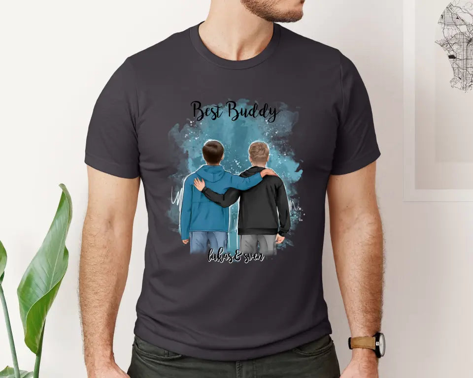 2 Freunde/Brüder T-Shirt