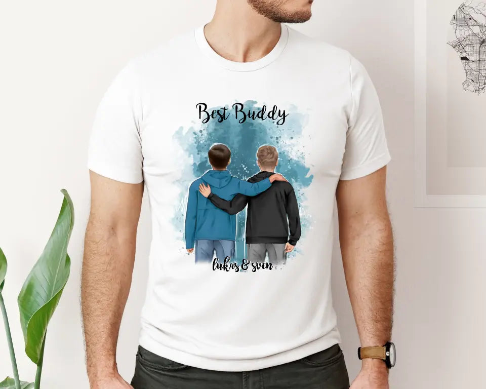 2 Freunde/Brüder T-Shirt