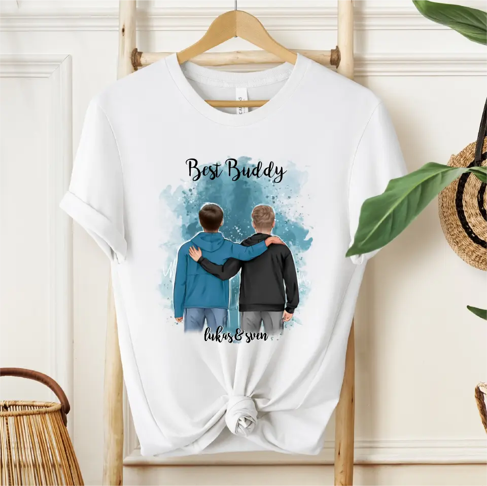 2 Freunde/Brüder T-Shirt