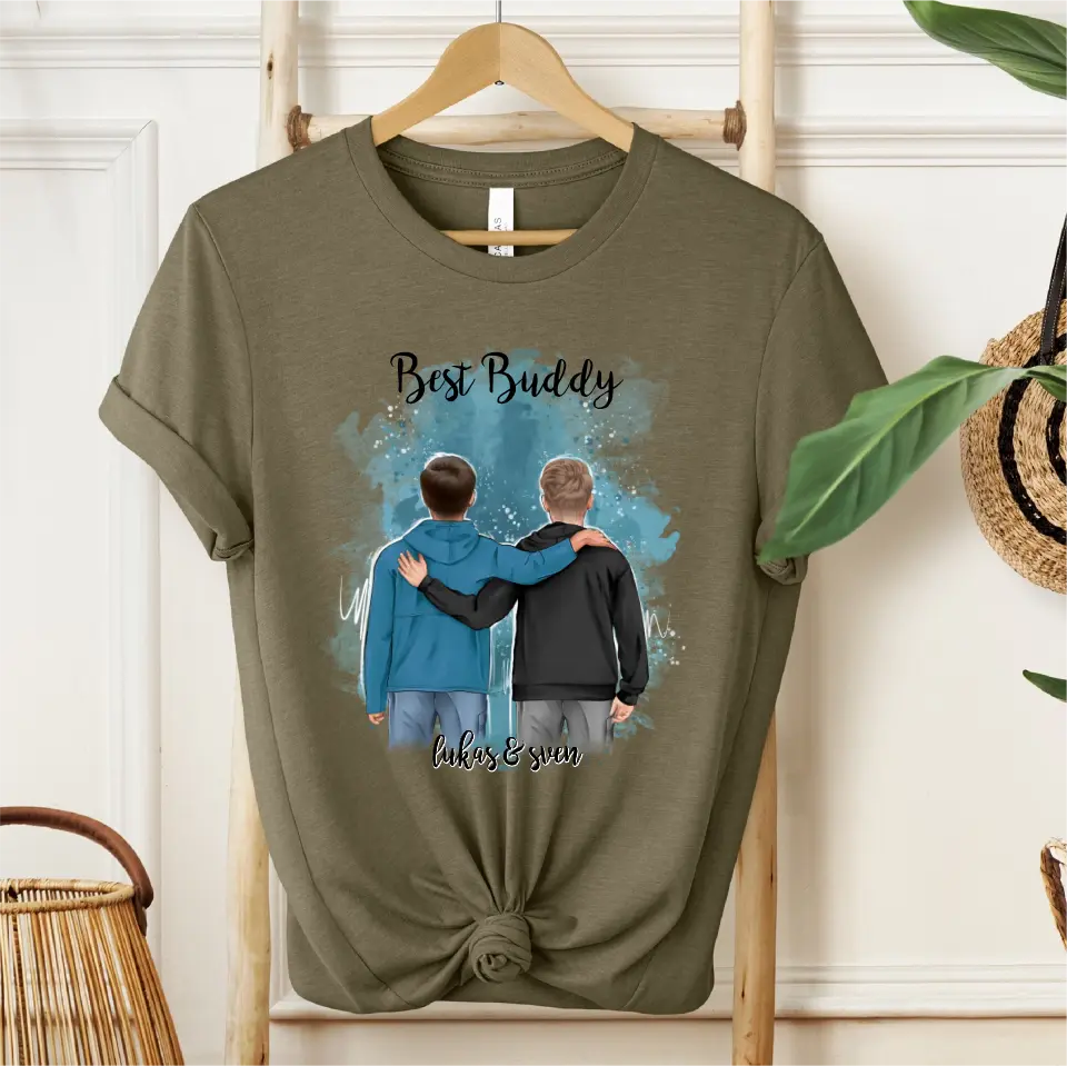 2 Freunde/Brüder T-Shirt