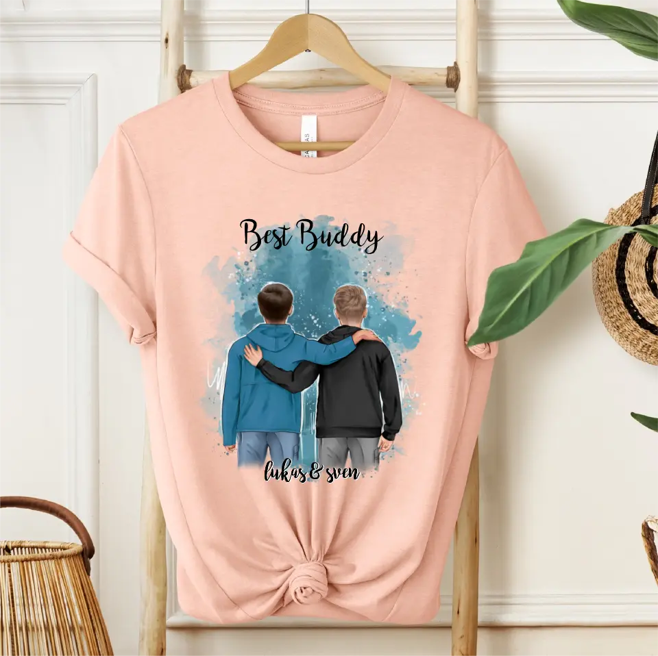 2 Freunde/Brüder T-Shirt