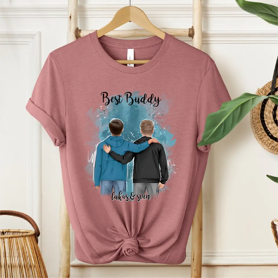 2 Freunde/Brüder T-Shirt