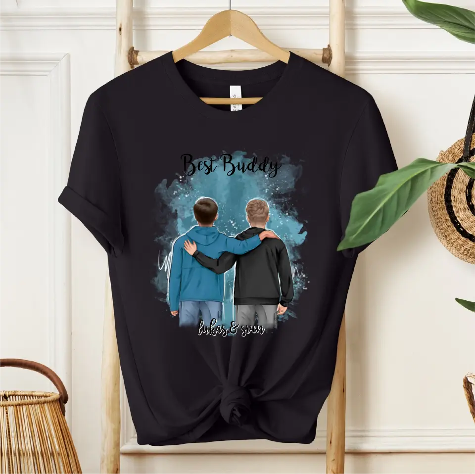2 Freunde/Brüder T-Shirt