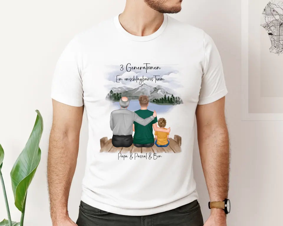 Vater, Sohn & Enkel/in T-Shirt