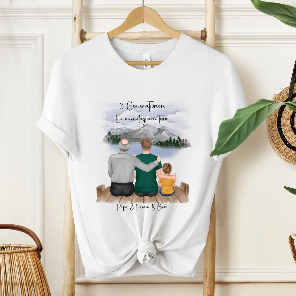Vater, Sohn & Enkel/in T-Shirt