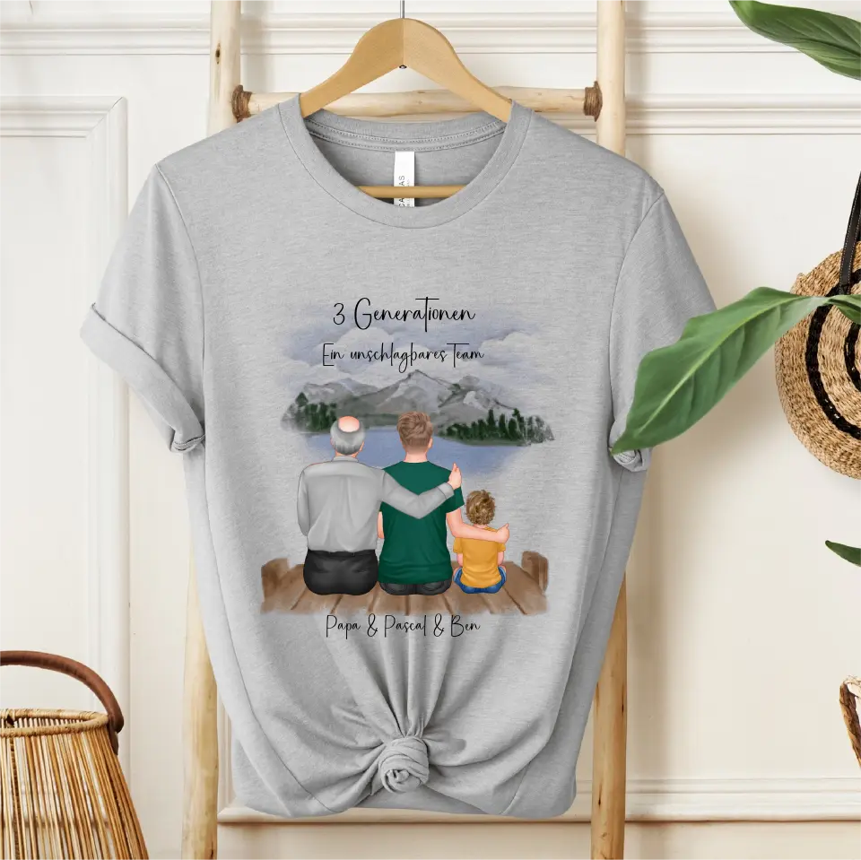 Vater, Sohn & Enkel/in T-Shirt