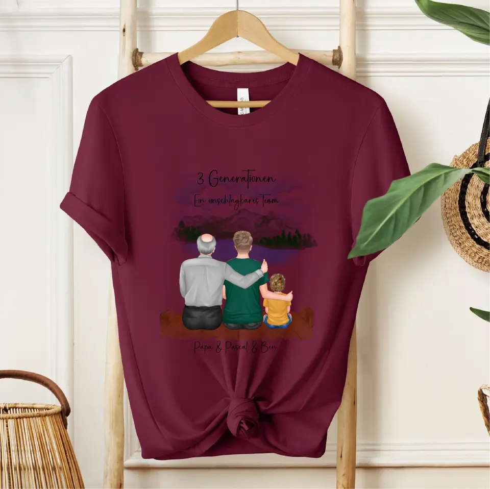 Vater, Sohn & Enkel/in T-Shirt