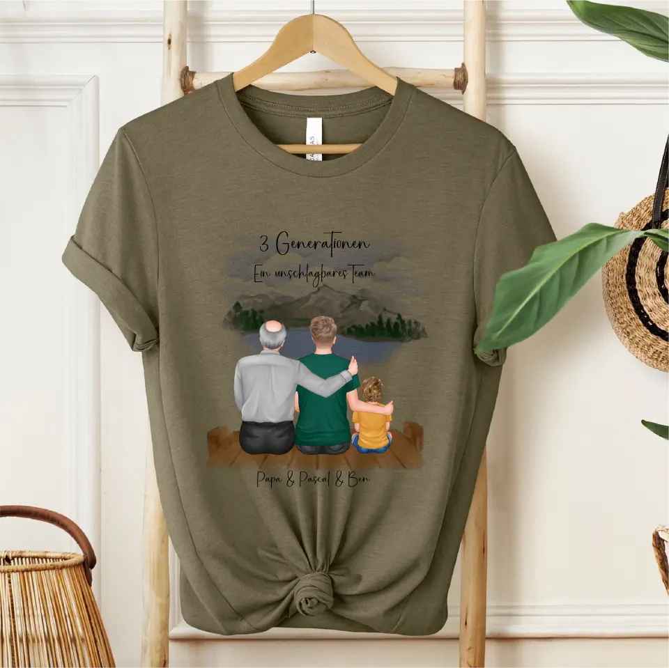 Vater, Sohn & Enkel/in T-Shirt