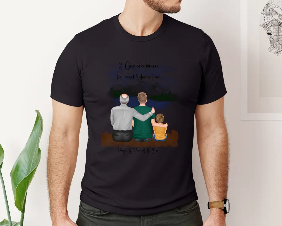 Vater, Sohn & Enkel/in T-Shirt