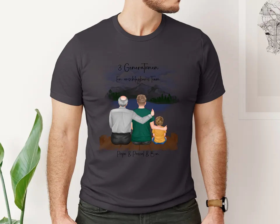 Vater, Sohn & Enkel/in T-Shirt