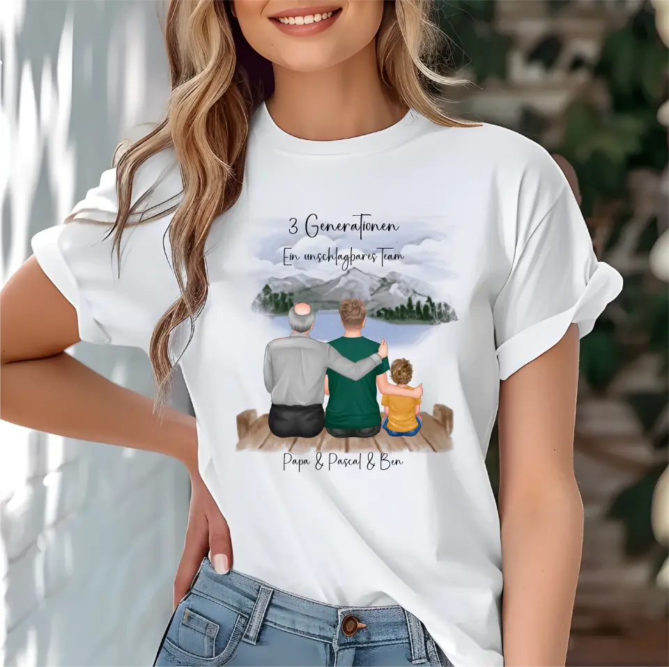 Vater, Sohn & Enkel/in T-Shirt