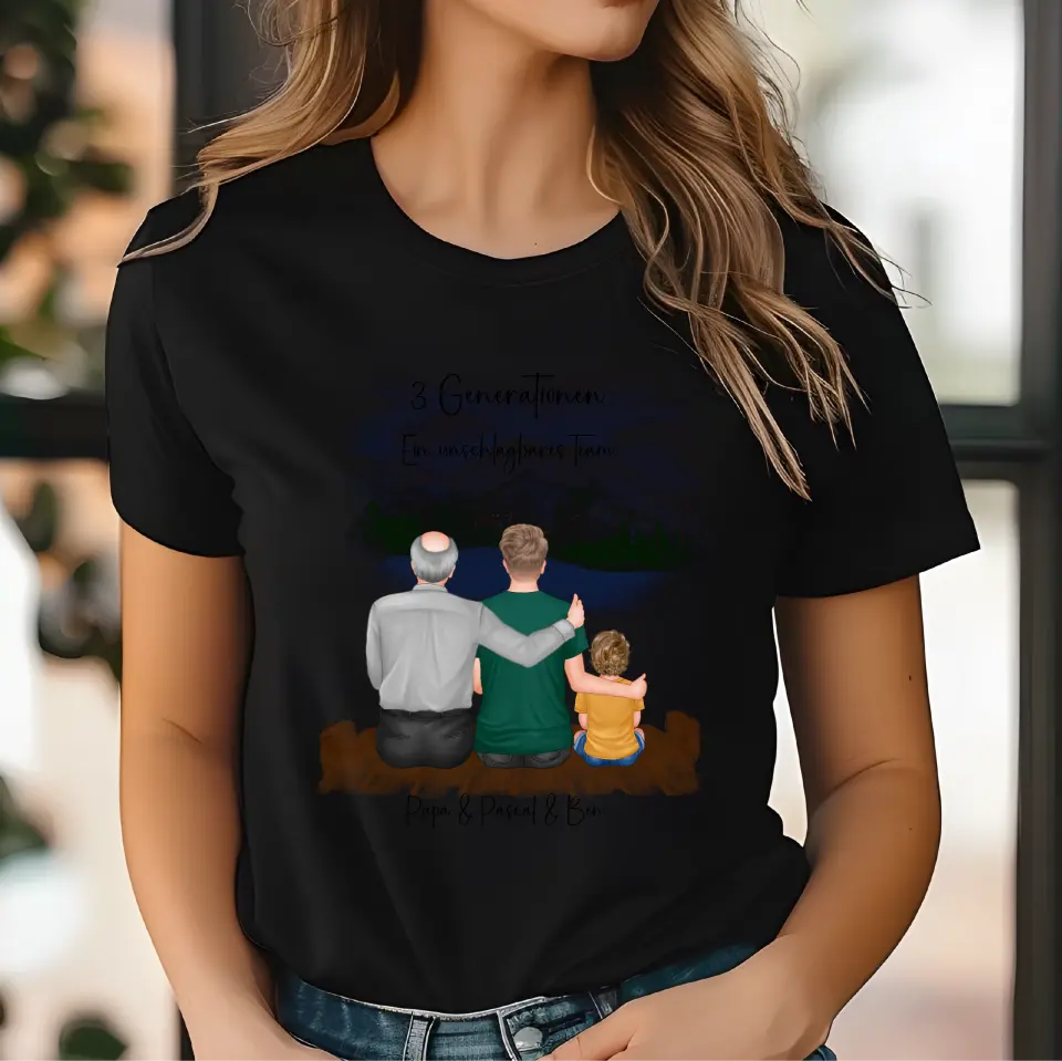 Vater, Sohn & Enkel/in T-Shirt