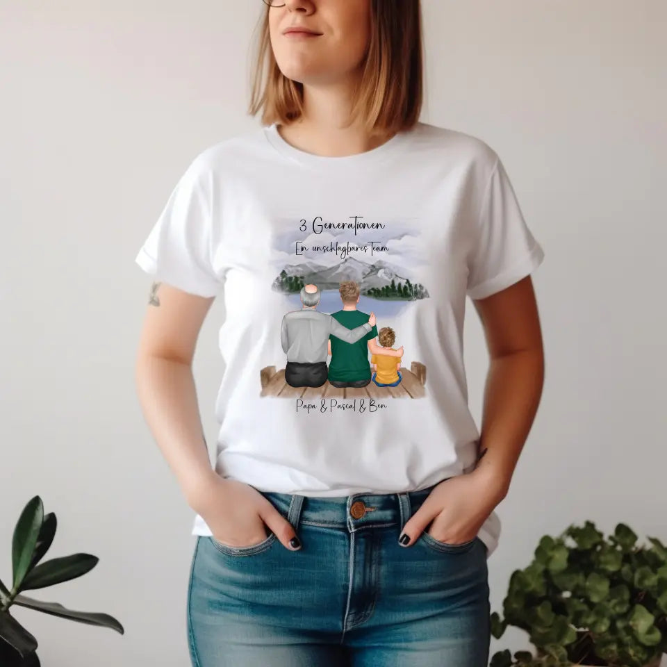 Vater, Sohn & Enkel/in T-Shirt