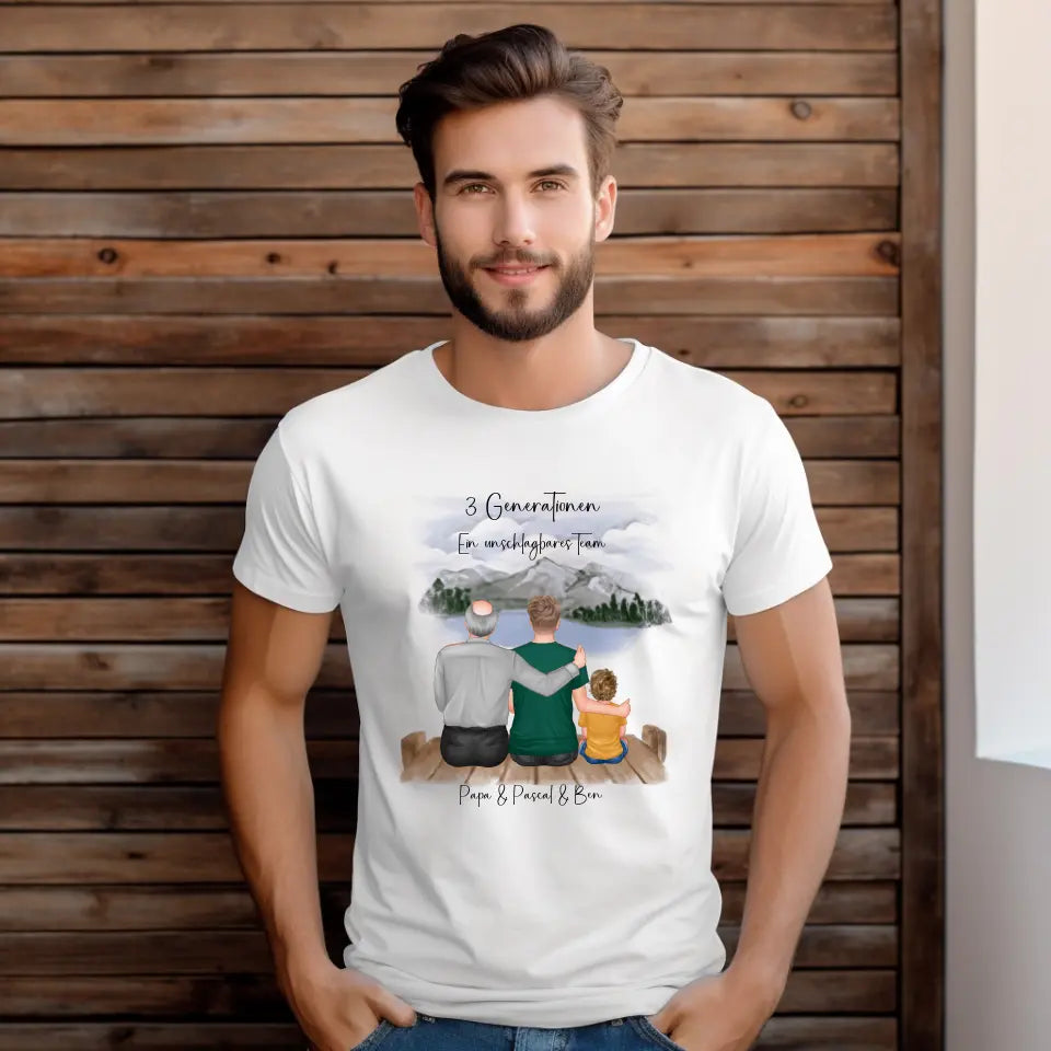 Vater, Sohn & Enkel/in T-Shirt