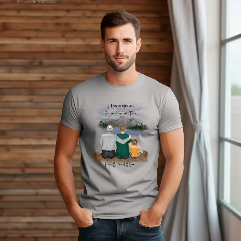 Vater, Sohn & Enkel/in T-Shirt