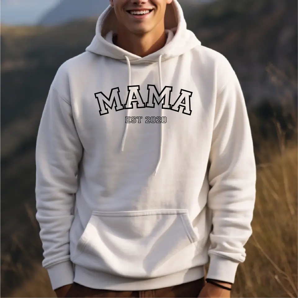 Peronalisierter Hoodie...Mama Est...