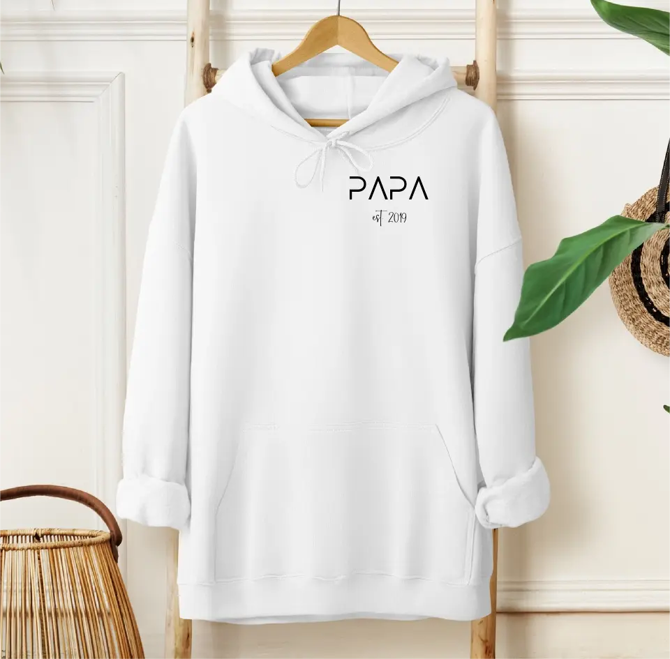 Papa Hoodie mit Geburtsjahr
