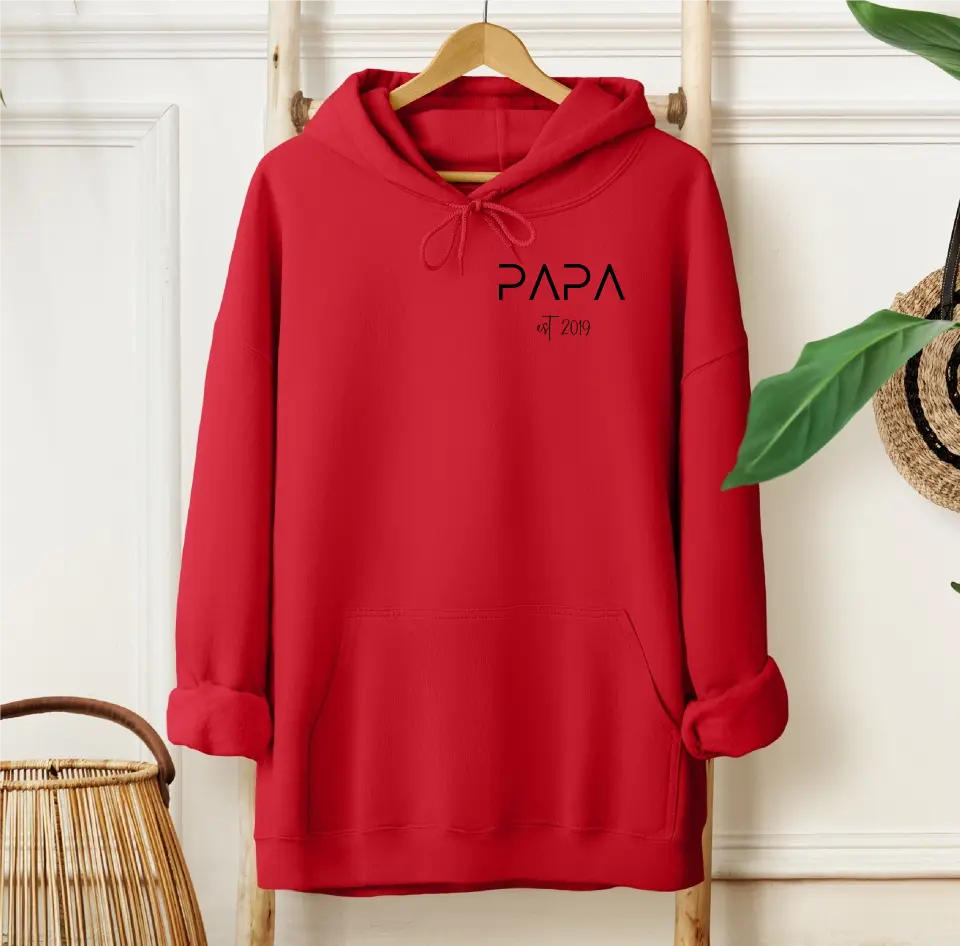 Papa Hoodie mit Geburtsjahr