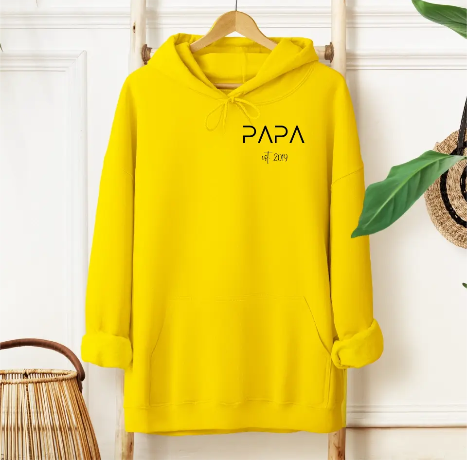 Papa Hoodie mit Geburtsjahr