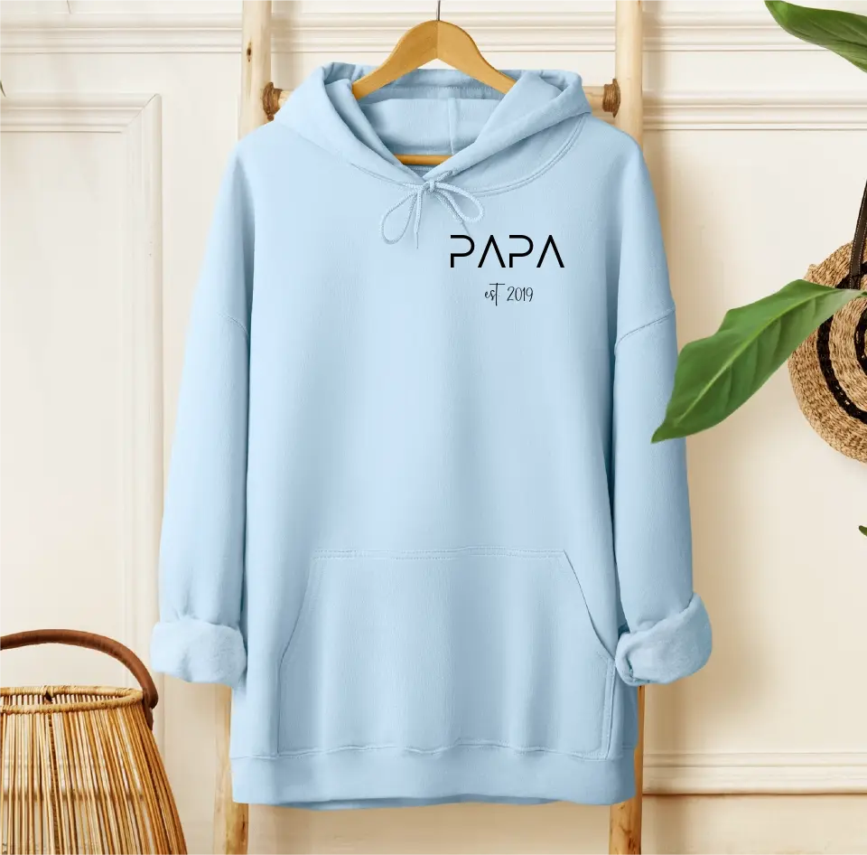 Papa Hoodie mit Geburtsjahr