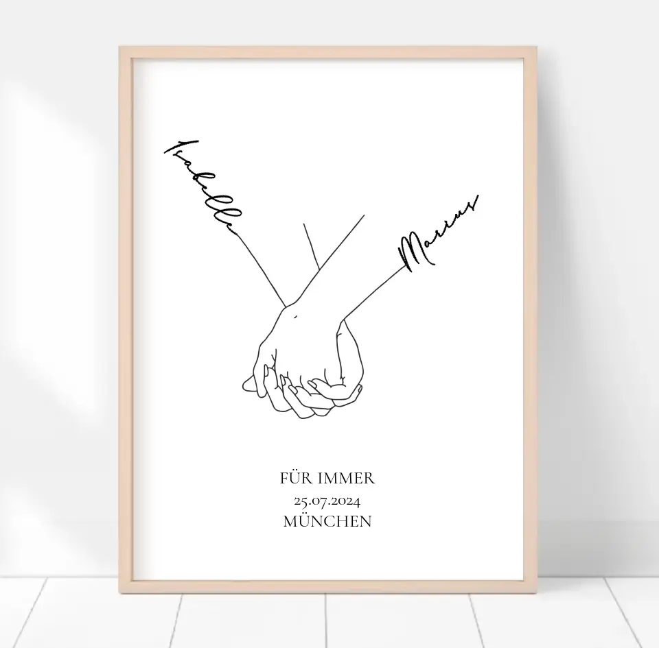 Personalisiertes Poster für Paare