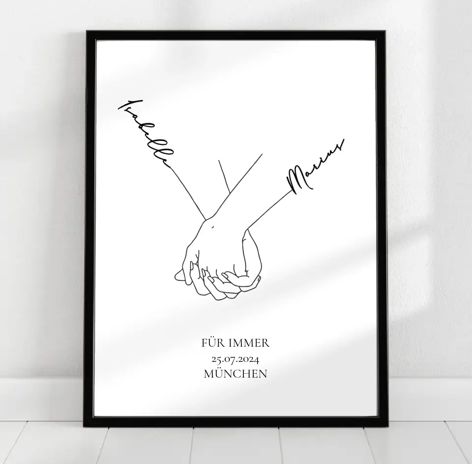 Personalisiertes Poster für Paare