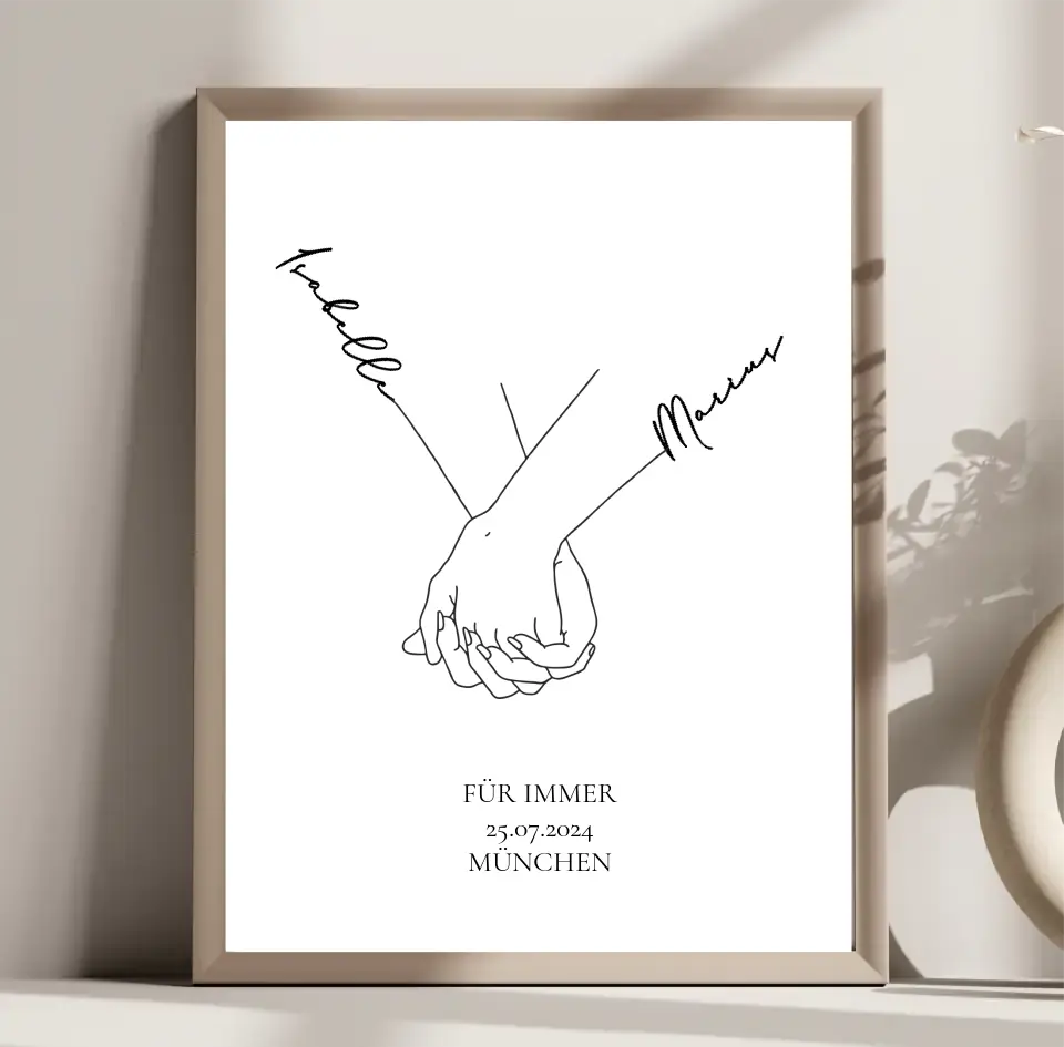 Personalisiertes Poster für Paare